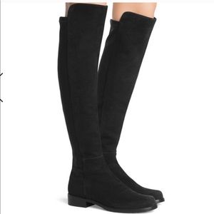 Stuart Weitzman Black Suede Boots